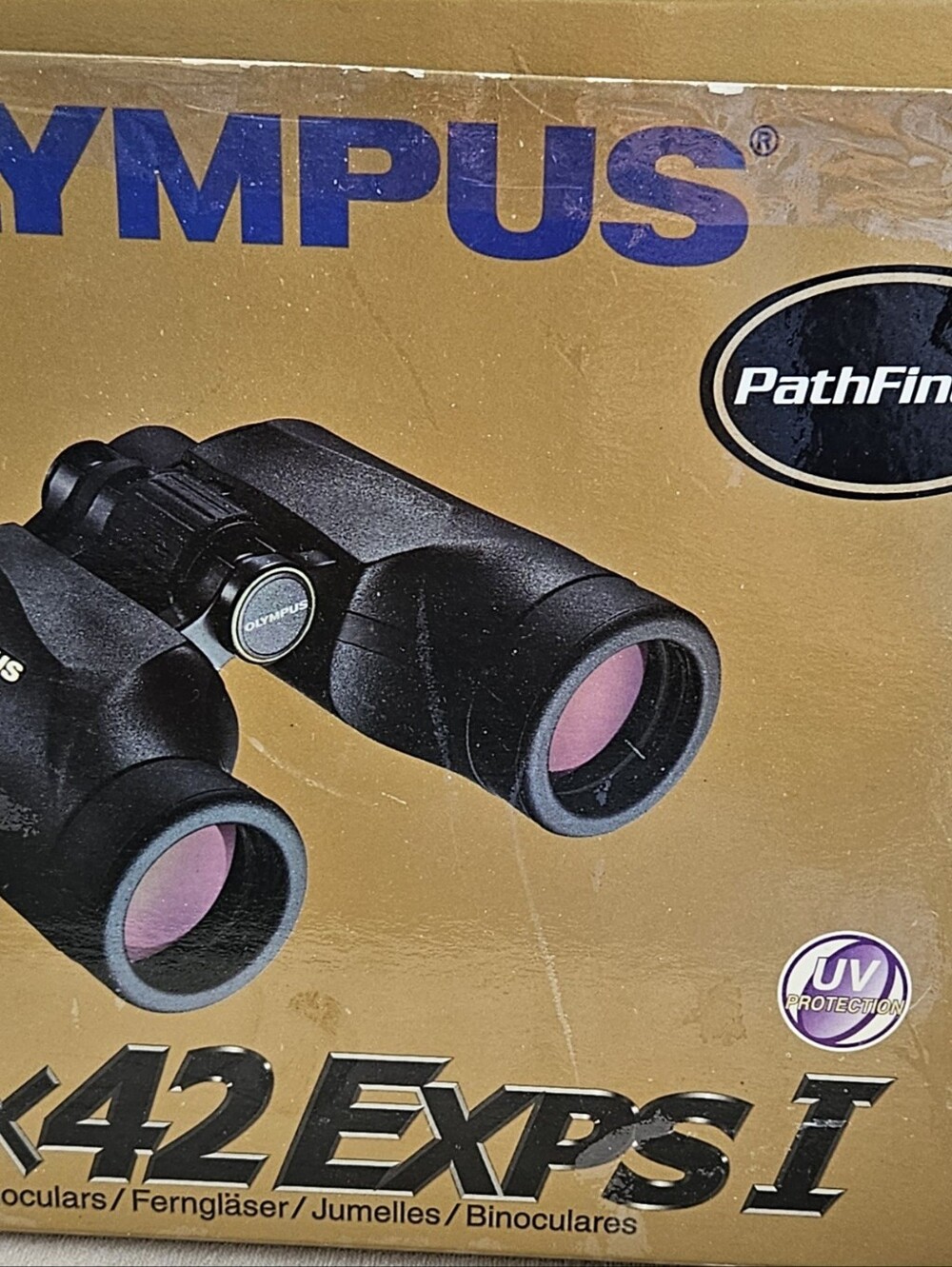 Olympus Black Binoculars with Pink-Tinted Lenses